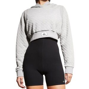 Alo Quilted Cropped Arena Hoodie